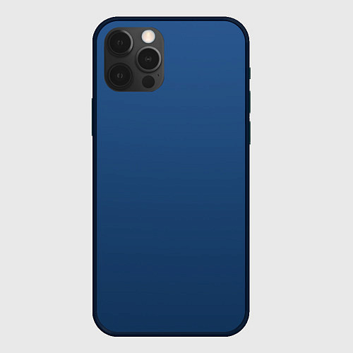 Чехол iPhone 12 Pro 19-4052 Classic Blue / 3D-Черный – фото 1