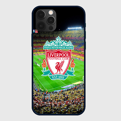 Чехол iPhone 12 Pro FC Liverpool / 3D-Черный – фото 1