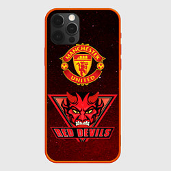 Чехол для iPhone 12 Pro Манчестер, цвет: 3D-красный