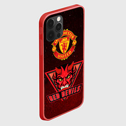 Чехол для iPhone 12 Pro Манчестер, цвет: 3D-красный — фото 2