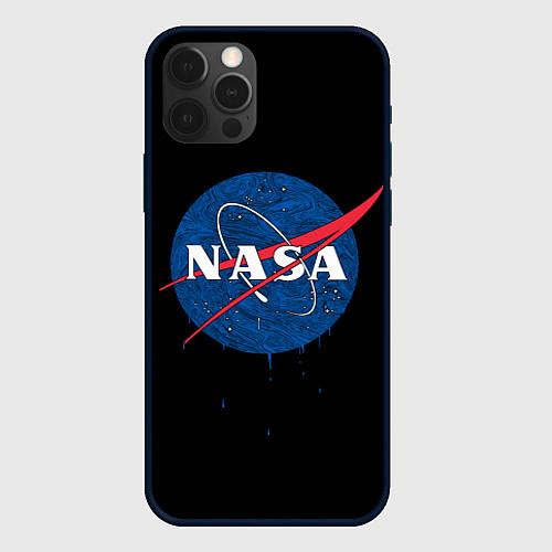 Чехол iPhone 12 Pro NASA Краски / 3D-Черный – фото 1