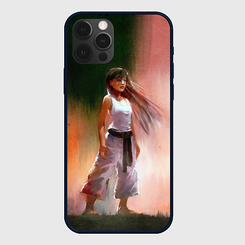 Чехол iPhone 12 Pro Girl / 3D-Черный – фото 1