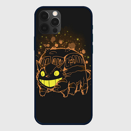 Чехол iPhone 12 Pro My Neighbor Totoro / 3D-Черный – фото 1