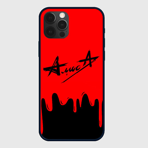 Чехол iPhone 12 Pro АлисА / 3D-Черный – фото 1