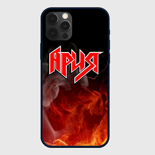 Чехол iPhone 12 Pro АРИЯ / 3D-Черный – фото 1