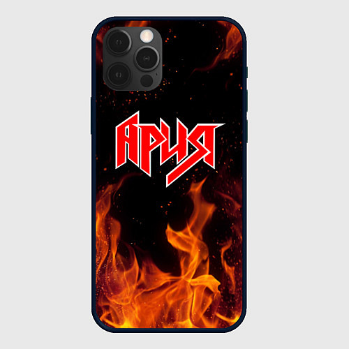 Чехол iPhone 12 Pro АРИЯ / 3D-Черный – фото 1