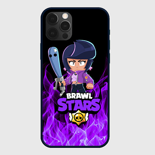 Чехол iPhone 12 Pro BRAWL STARS BIBI / 3D-Черный – фото 1