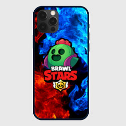 Чехол для iPhone 12 Pro Brawl Stars Spike, цвет: 3D-черный