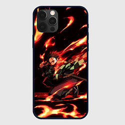 Чехол для iPhone 12 Pro KIMETSU NO YAIBA, цвет: 3D-черный