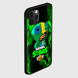 Чехол для iPhone 12 Pro Brawl Stars LEON, цвет: 3D-черный — фото 2