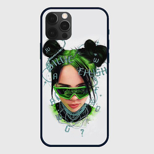 Чехол iPhone 12 Pro BILLIE EILISH / 3D-Черный – фото 1