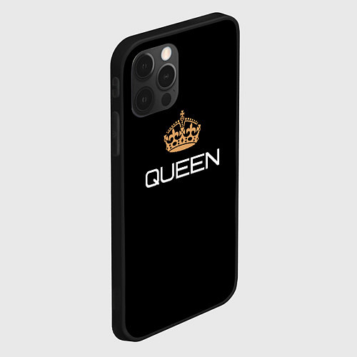 Чехол iPhone 12 Pro Королева / 3D-Черный – фото 2