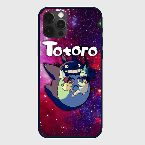 Чехол iPhone 12 Pro Totoro / 3D-Черный – фото 1