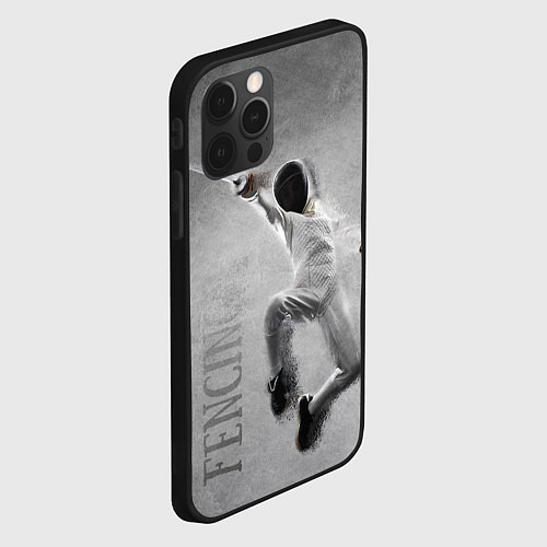 Чехол iPhone 12 Pro Fencing / 3D-Черный – фото 2