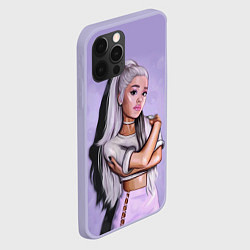 Чехол для iPhone 12 Pro Ariana Grande Ариана Гранде, цвет: 3D-светло-сиреневый — фото 2
