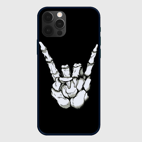 Чехол iPhone 12 Pro Rock / 3D-Черный – фото 1