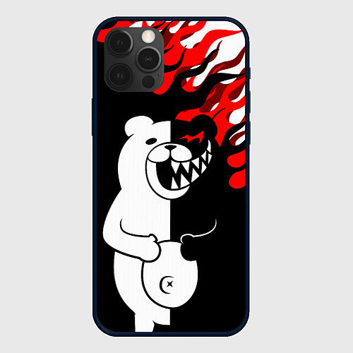 Чехол iPhone 12 Pro MONOKUMA / 3D-Черный – фото 1