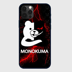 Чехол для iPhone 12 Pro MONOKUMA, цвет: 3D-черный