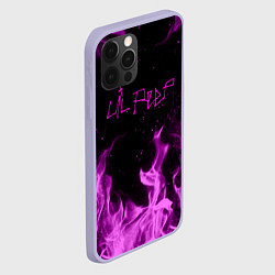 Чехол для iPhone 12 Pro LIL PEEP FIRE, цвет: 3D-светло-сиреневый — фото 2