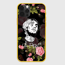 Чехол для iPhone 12 Pro LIL PEEP ROSES, цвет: 3D-желтый