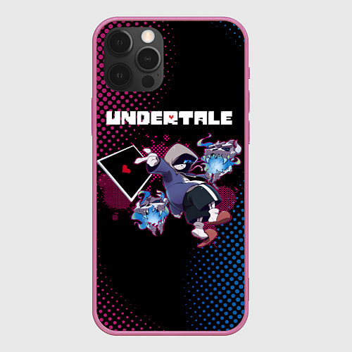 Чехол iPhone 12 Pro UNDERTALE / 3D-Малиновый – фото 1