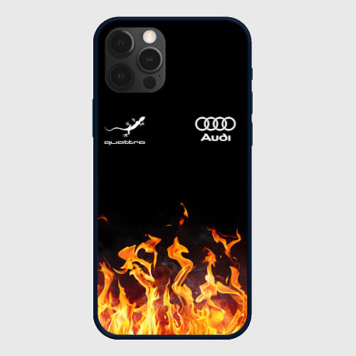 Чехол iPhone 12 Pro Audi Ауди / 3D-Черный – фото 1