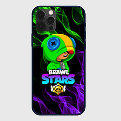 Чехол для iPhone 12 Pro BRAWL STARS LEON, цвет: 3D-черный