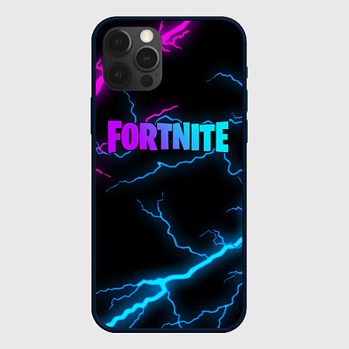 Чехол iPhone 12 Pro FORTNITE / 3D-Черный – фото 1