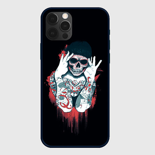 Чехол iPhone 12 Pro Tatto Girls / 3D-Черный – фото 1