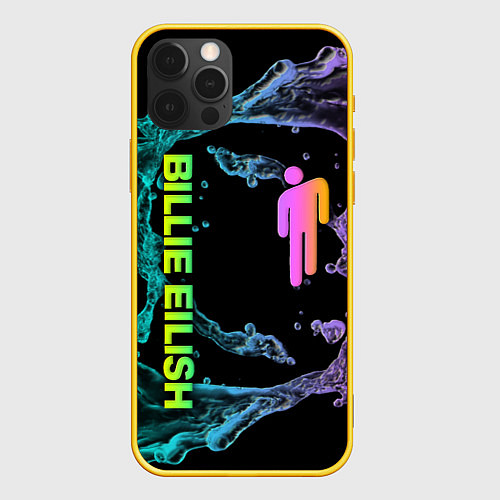 Чехол iPhone 12 Pro BILLIE EILISH / 3D-Желтый – фото 1