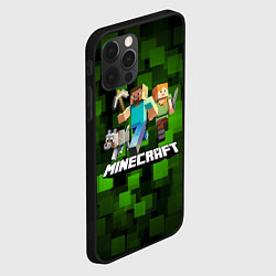 Чехол для iPhone 12 Pro Minecraft Майнкрафт, цвет: 3D-черный — фото 2