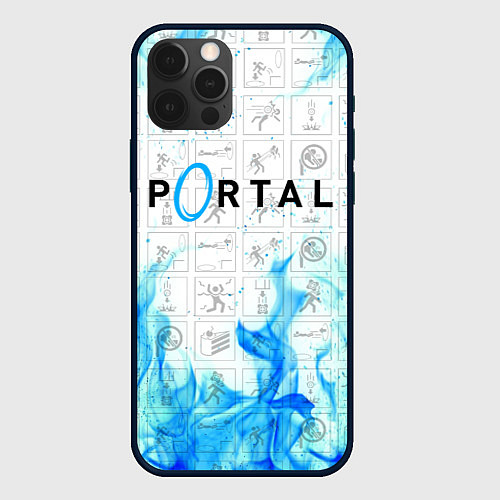 Чехол iPhone 12 Pro PORTAL / 3D-Черный – фото 1