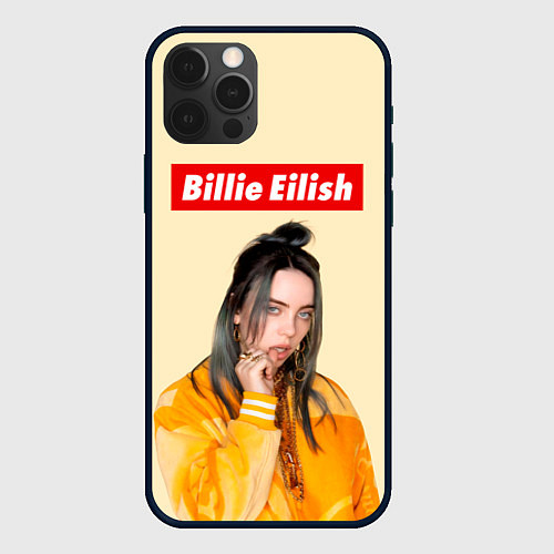 Чехол iPhone 12 Pro BILLIE EILISH / 3D-Черный – фото 1