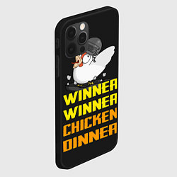 Чехол для iPhone 12 Pro Winner Chicken Dinner, цвет: 3D-черный — фото 2