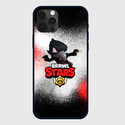 Чехол iPhone 12 Pro BRAWL STARS CROW / 3D-Черный – фото 1