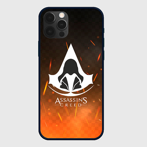 Чехол iPhone 12 Pro Assasin's creed / 3D-Черный – фото 1