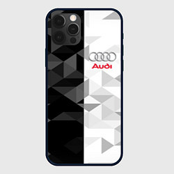 Чехол для iPhone 12 Pro AUDI, цвет: 3D-черный