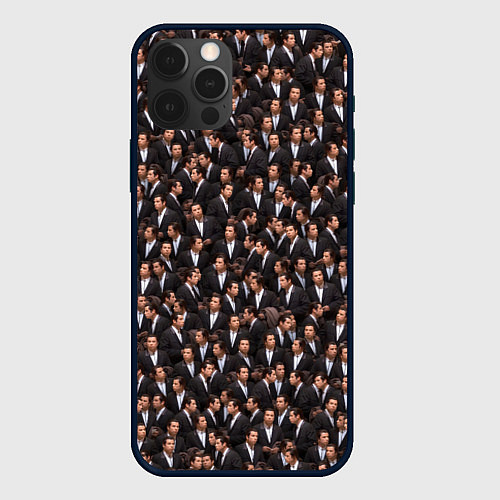 Чехол iPhone 12 Pro Растерянный Траволта / 3D-Черный – фото 1