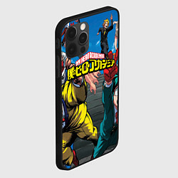Чехол для iPhone 12 Pro My Hero Academia все герои, цвет: 3D-черный — фото 2