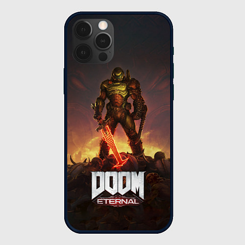 Чехол iPhone 12 Pro DOOM ETERNAL / 3D-Черный – фото 1