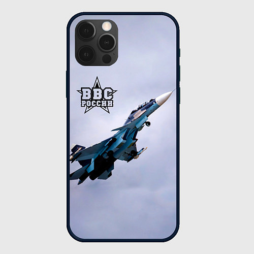 Чехол iPhone 12 Pro ВВС России / 3D-Черный – фото 1
