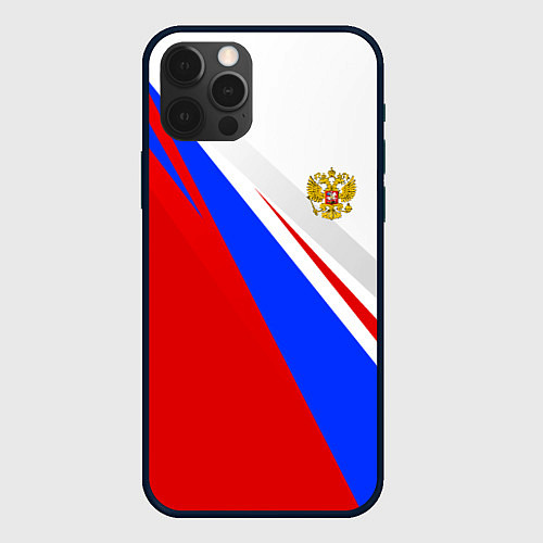 Чехол iPhone 12 Pro Россия / 3D-Черный – фото 1