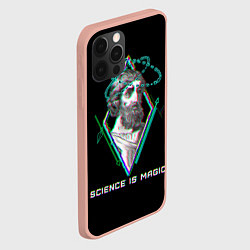 Чехол для iPhone 12 Pro Magic is science - Пифагор, цвет: 3D-светло-розовый — фото 2