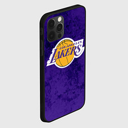 Чехол для iPhone 12 Pro LA LAKERS, цвет: 3D-черный — фото 2