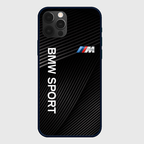 Чехол iPhone 12 Pro BMW / 3D-Черный – фото 1
