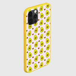 Чехол для iPhone 12 Pro АВОКАДО, цвет: 3D-желтый — фото 2
