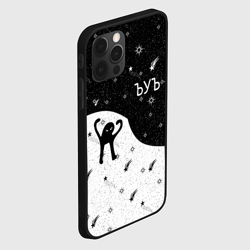 Чехол iPhone 12 Pro ЪУЪ / 3D-Черный – фото 2