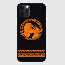 Чехол для iPhone 12 Pro Греко-римская борьба, цвет: 3D-черный
