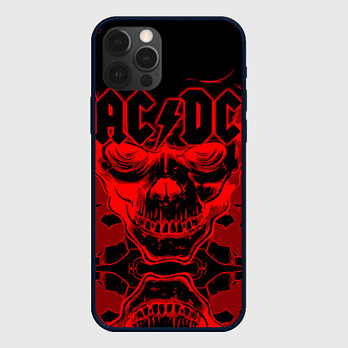 Чехол iPhone 12 Pro ACDC / 3D-Черный – фото 1