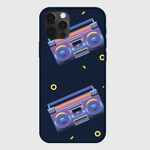 Чехол iPhone 12 Pro Retro style / 3D-Черный – фото 1